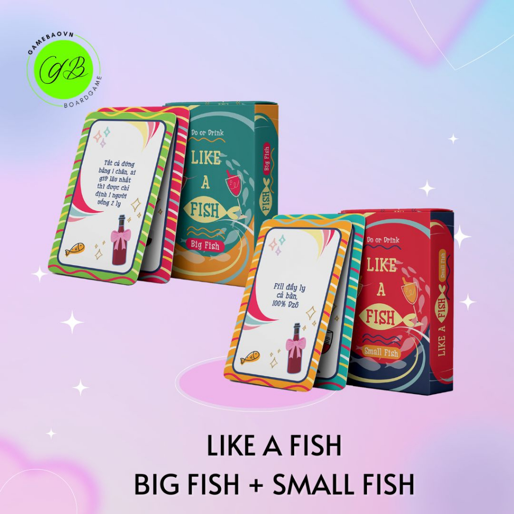 เด็ค Do Or Drink Like A Fish 35 ใบ มี 2 รุ่น Big Fish และ Small Fish