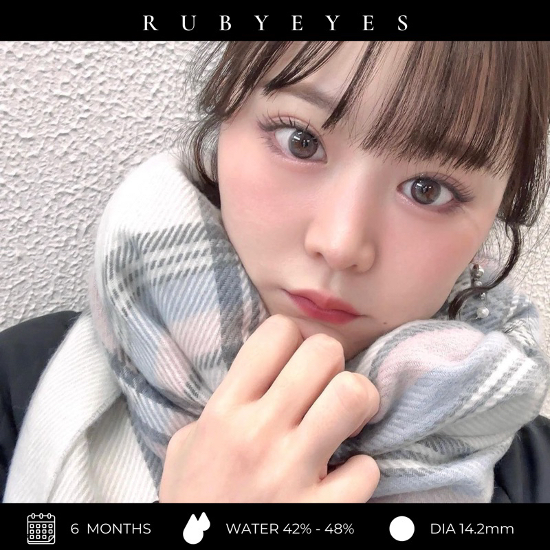 RUBY EYES คอนแทคเลนส์ รุ่นสีเทา Idol Grey SiIlicone HydroGel Ruby Eyes มีสายตาสั้นเพียงพอ