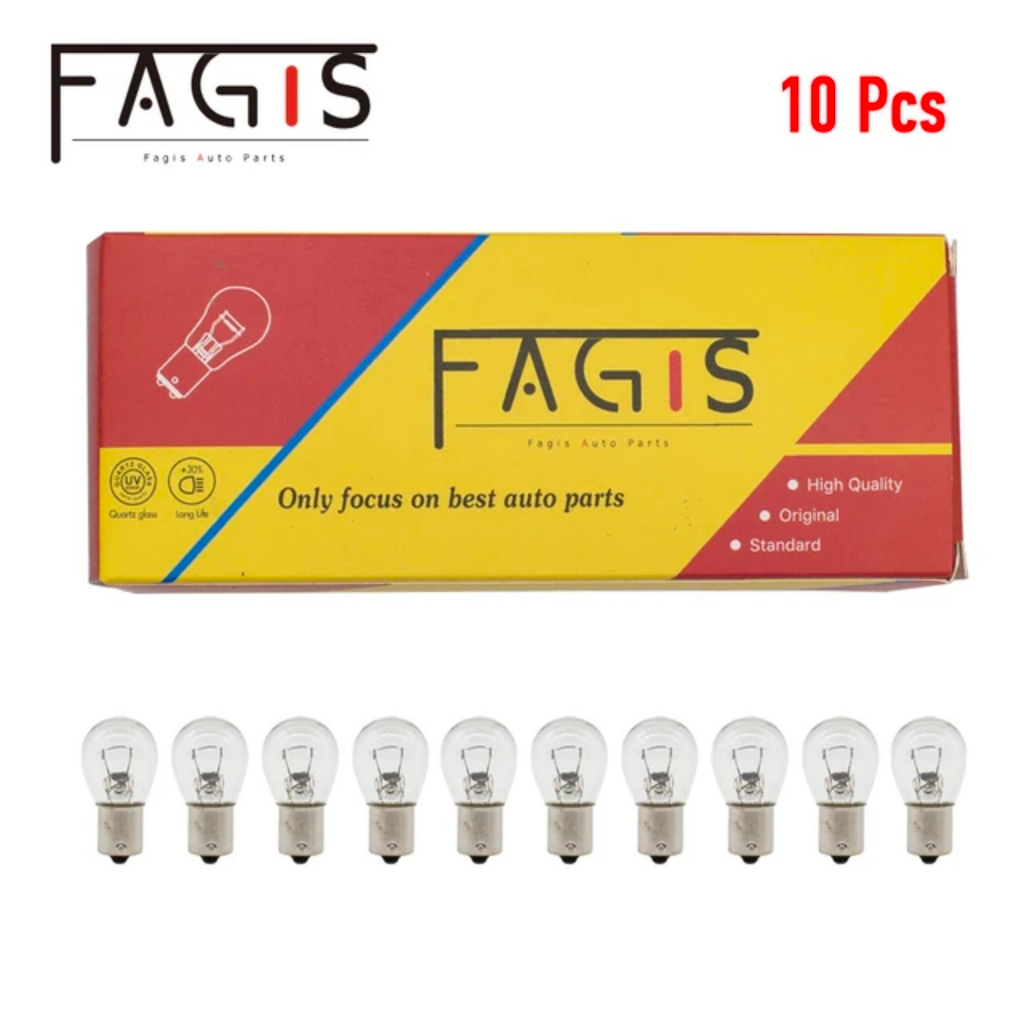 Combo 10 หลอด มี 1 ผมตรง 1156 / P21w 12V 21W หรือ 10 หลอด มี 2 ผม 1157 P21/5W 12V 21W