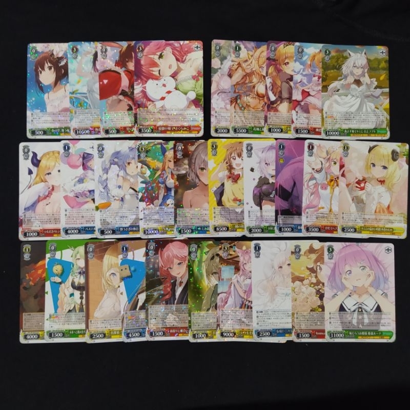 Hololive Weiss Schwarz R /RR Booster Box โวลต์ 2 การ์ด