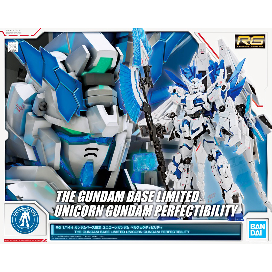 Limited Edition RG Gundam Base Limited Unicorn Gundam Perfectibility Model