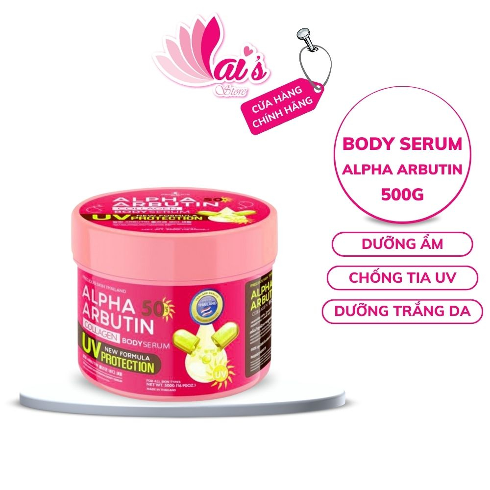 Alpha Arbutin Collagen Body Serum 500g UV 50 SPF Precious Skin Thailand - LAI'S STORE