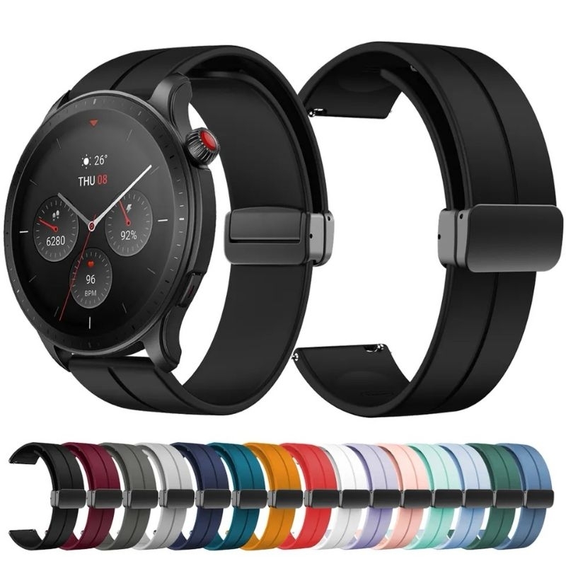 [ Amazfit GTR Serie ] สายซิลิโคนหัวเข็มขัดแม่เหล็กสําหรับนาฬิกา Amazfit GTR2 GTR3 GTR 4