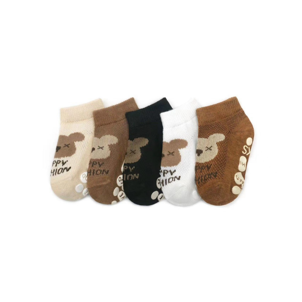 ชุดถุงเท้าตาข่าย BEAR-SHAPED 5 คู่ สําหรับเด็กทารก TCN04