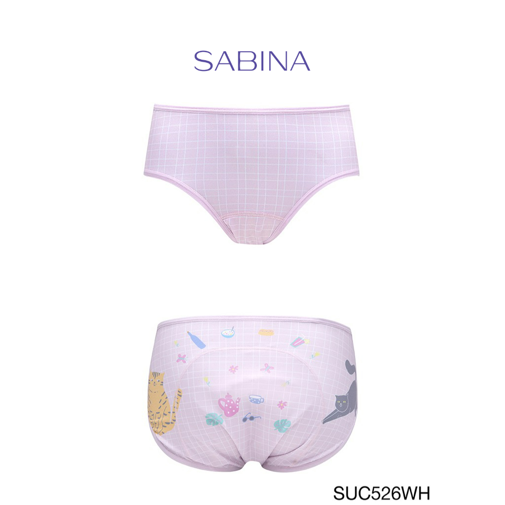 กางเกงชั้นในเอวกลางเอวสูงลายการ์ตูน Cool Teen Pink By Sabina SUC526