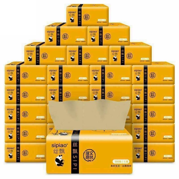 SIPAO Panda Paper Box 30 Packs Super, Tough, Soft, ไม่มีกลิ่นสินค้าเวียดนามเกรด 1