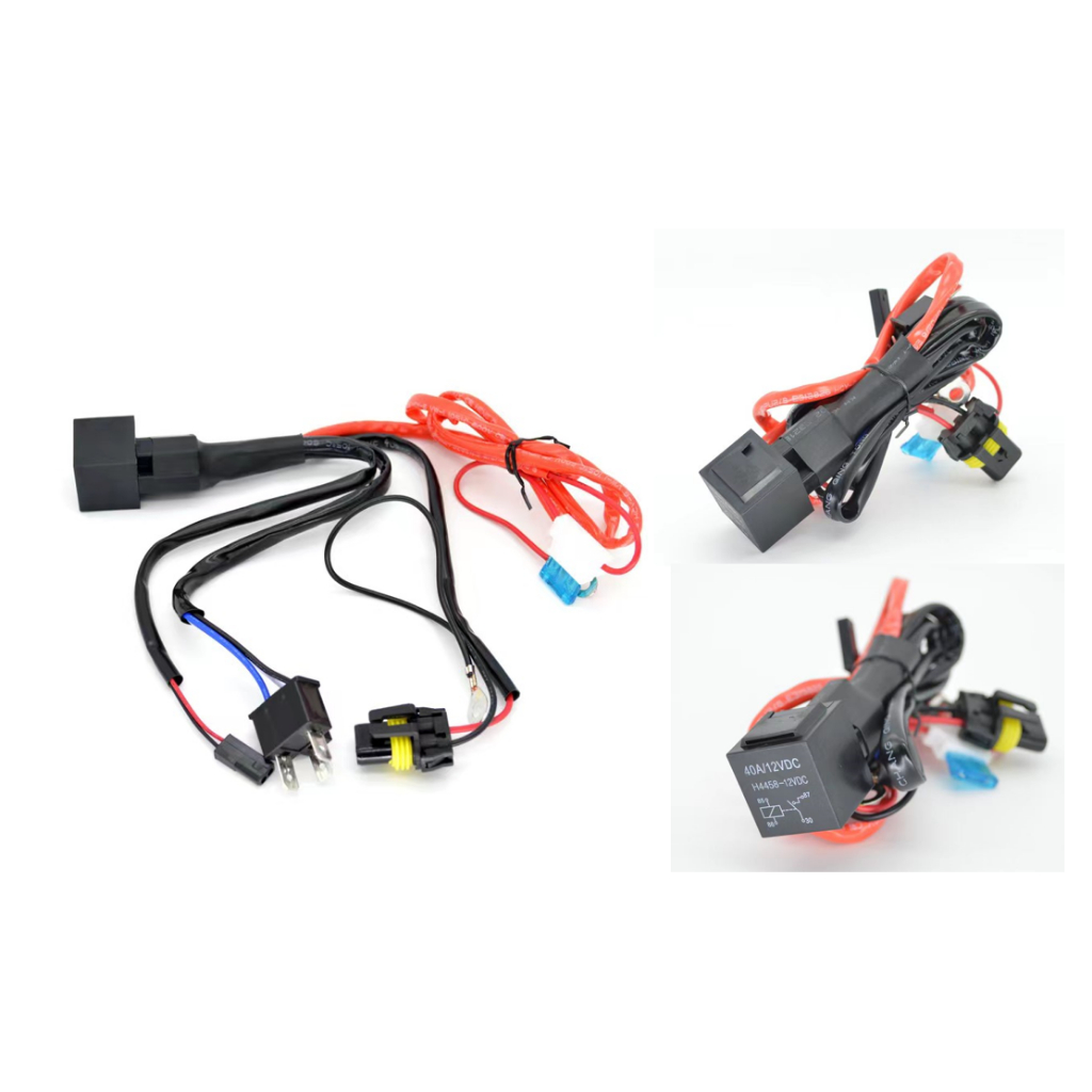 ชุดสายไฟ H4 (สายไฟ H4) สําหรับ LED Balls, xenon Balls Relay 40A