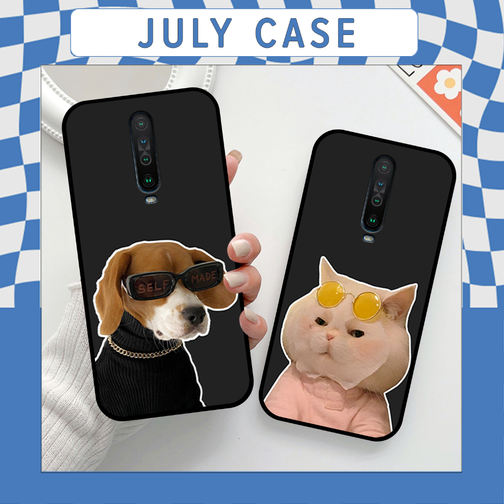 Xiaomi Redmi K30 - K30 5G - K20 - K20 Pro Case พิมพ์ลาย CUTE FUNNY BIG CAT AND DOG BEAR