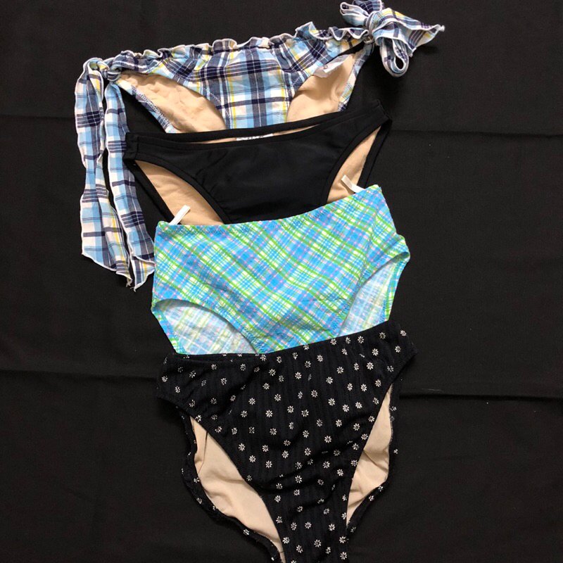 2hand - ODD SIZE XS SWIMMING กางเกงว่ายน้ําพร้อม MONY PATTERNS สไตล์วินเทจ 90S Y2K