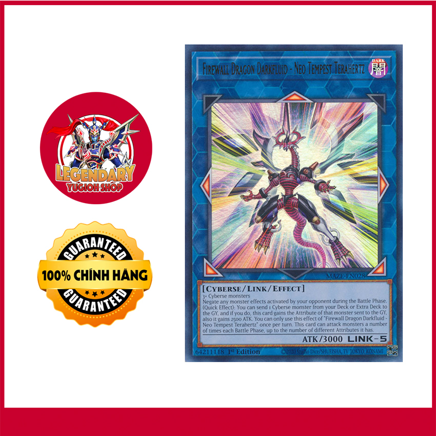 [การ์ด Yugioh ดั้งเดิม] Firewall Dragon Darkfluid - Neo Tempest Terahertz