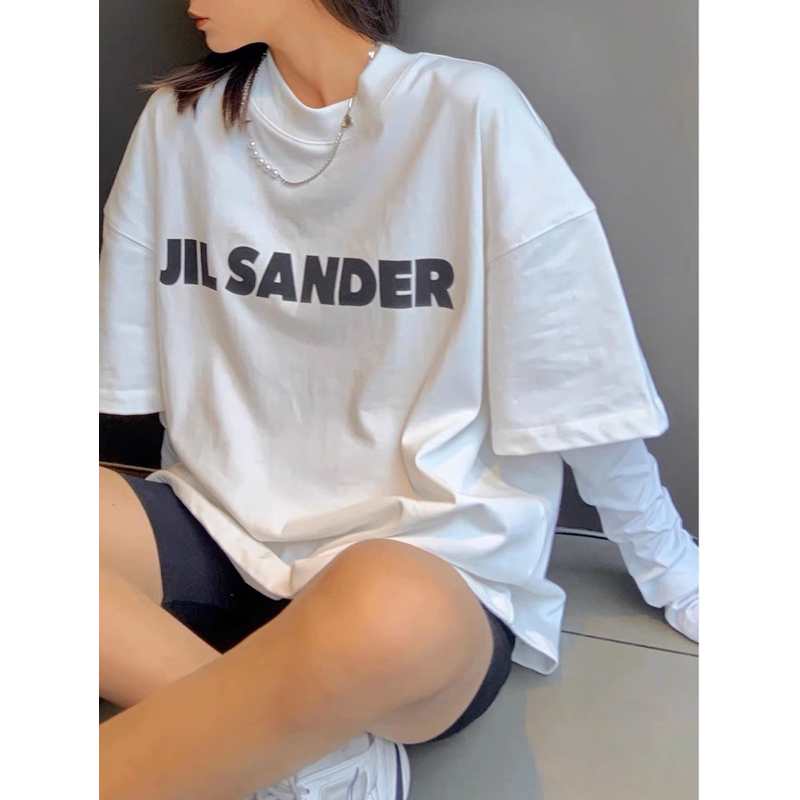 เสื้อยืด Jil. Sander รูปแบบโอเวอร์ไซส์[ภาพจริง]