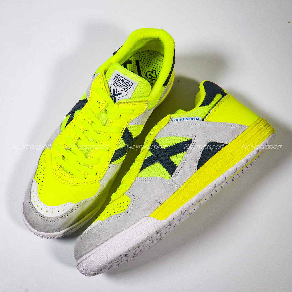 X MUNICH CONTINENTAL 947 รองเท้าฟุตซอล - Solar Yellow/Gray
