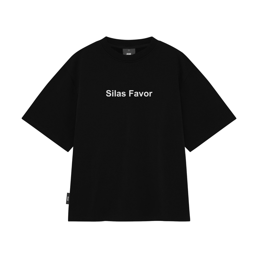 Bling Favor เสื้อยืด oversize แบรนด์ท้องถิ่น SILAS STUDIO เสื้อยืดยืดผ้าฝ้าย 2 ทิศทาง 100% แบรนด์ท้อ