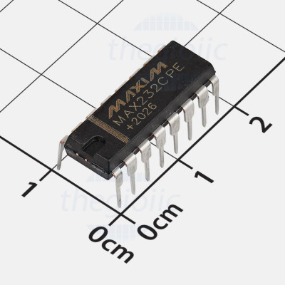 [5 ชิ้น]- เครื่องส่งสัญญาณไลน์ MAX232CPE-CN 16-DIP