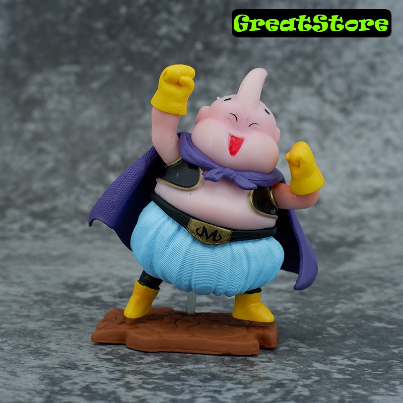 [คลังสินค้าพร้อม] โมเดล Dragon Ball Majin Buu น่ารัก (กระดิ่งอ้วน) ฟิกเกอร์น่ารัก 10 ซม.