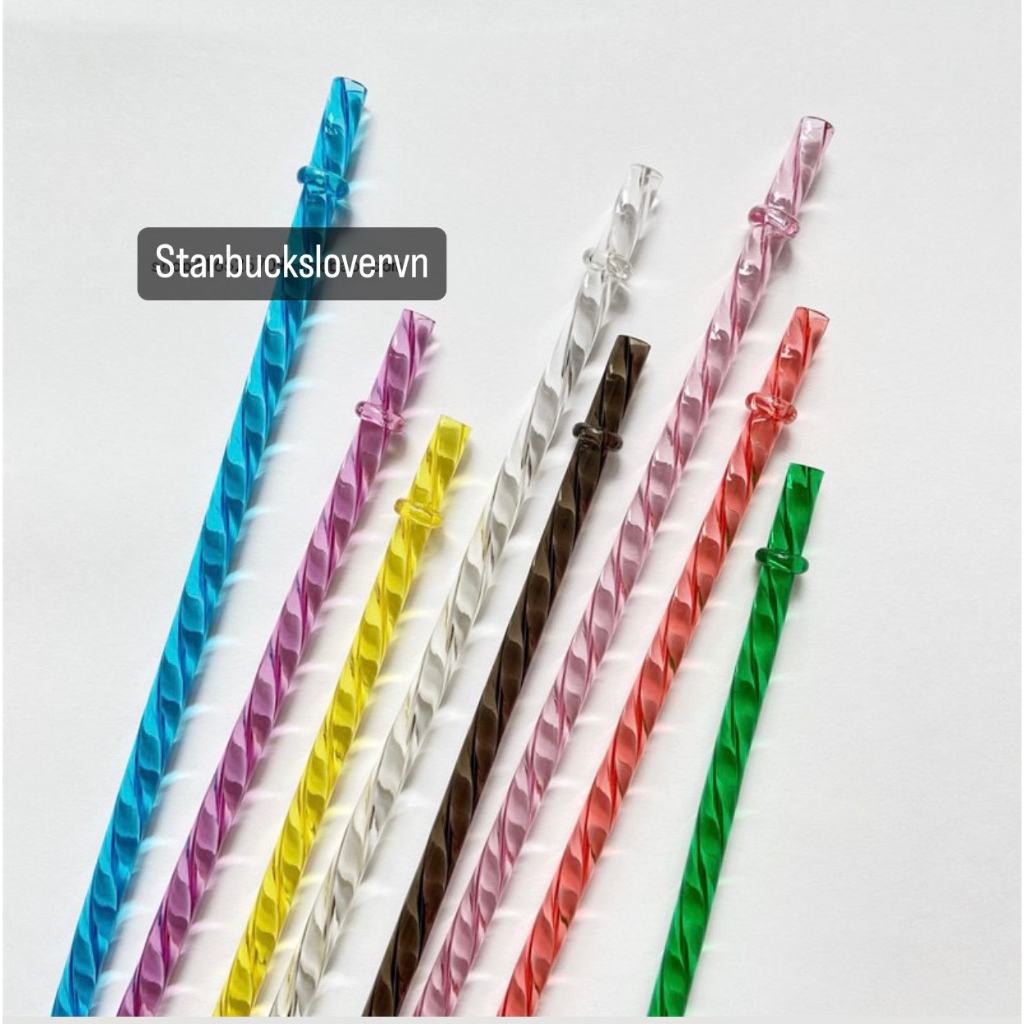 STARBUCKS STRAW 20,24,25,27cm - ใช้แล้ว