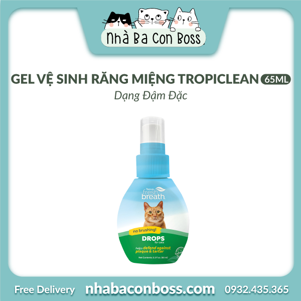 [Oral Hygiene ] Tropiclean Concentrated Solution สําหรับแมว 65ml ขวด
