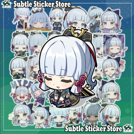 [Genshin Impact] - ชุด 10/15/30 สติ๊กเกอร์ Ayaka / Kamisato Ayaka เกม Genshin Impact สติกเกอร์ chibi
