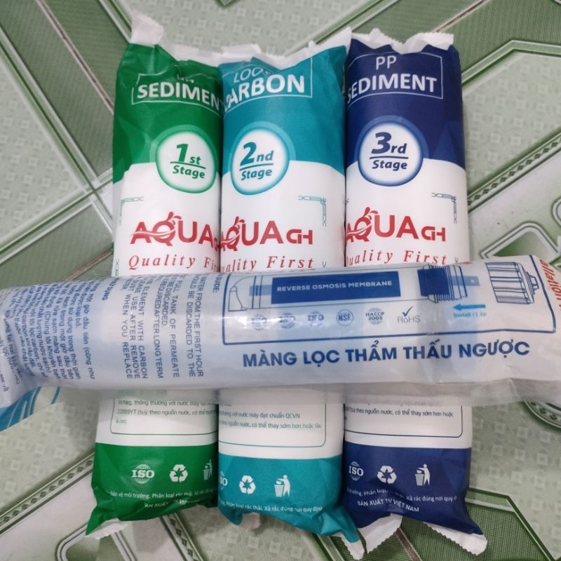 แกนกรองน้ํา AQUA Combo. แกนกรองน้ําเครื่องฟอกอากาศ โร จากแกน 1 ถึงแกน 4 แกนกรองน้ํา AQUA