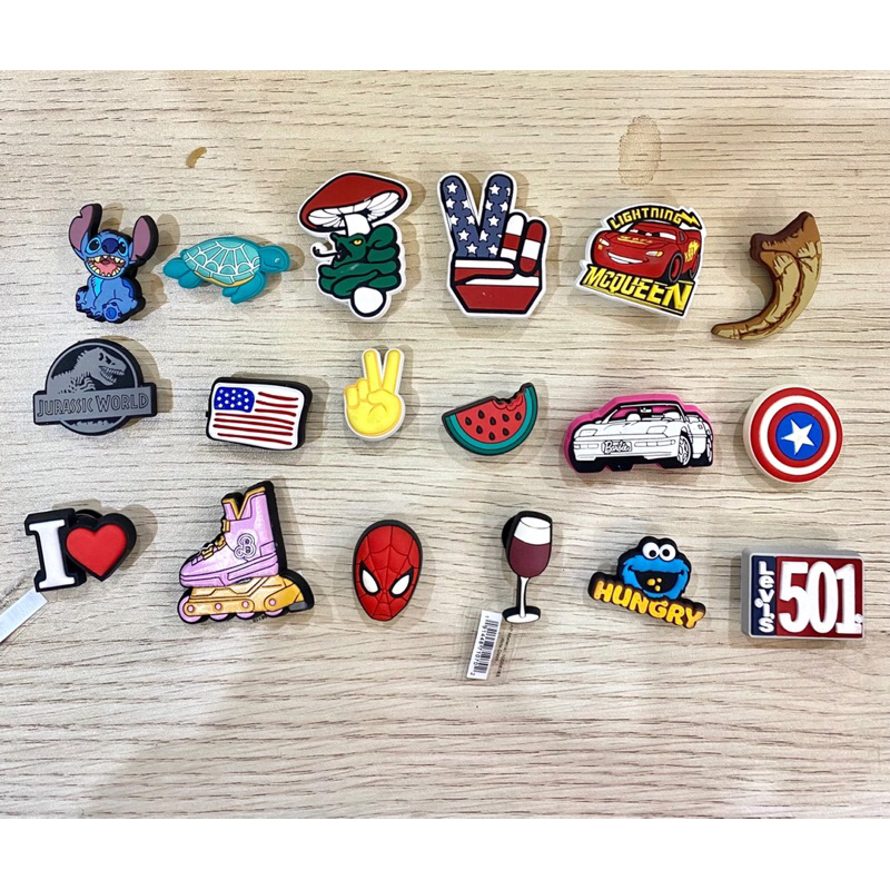 สติ๊กเกอร์ชาร์ม Jibitz ติดรองเท้าแตะ