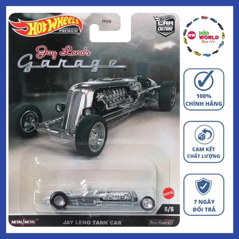 Hot Wheels Premium Jay Lenos Garage Series Jay Leno Tank Car HCJ85 ล้อยาง.