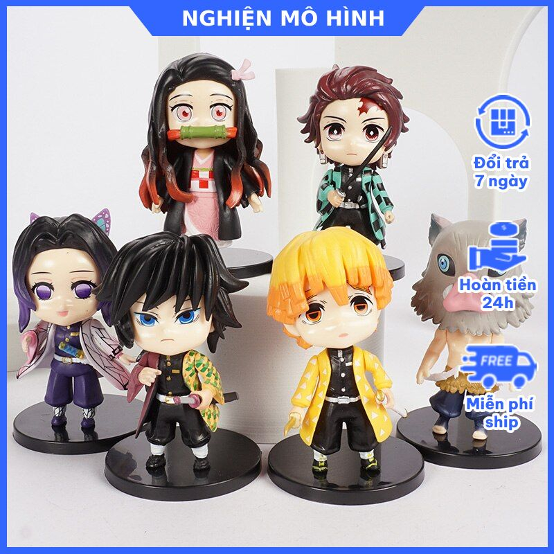 Demon Slayer Kimetsu ไม่มี Yaiba Nezuko Tanjirou Zenitsu Inosuke Muichiro Demon Slayer รุ่น