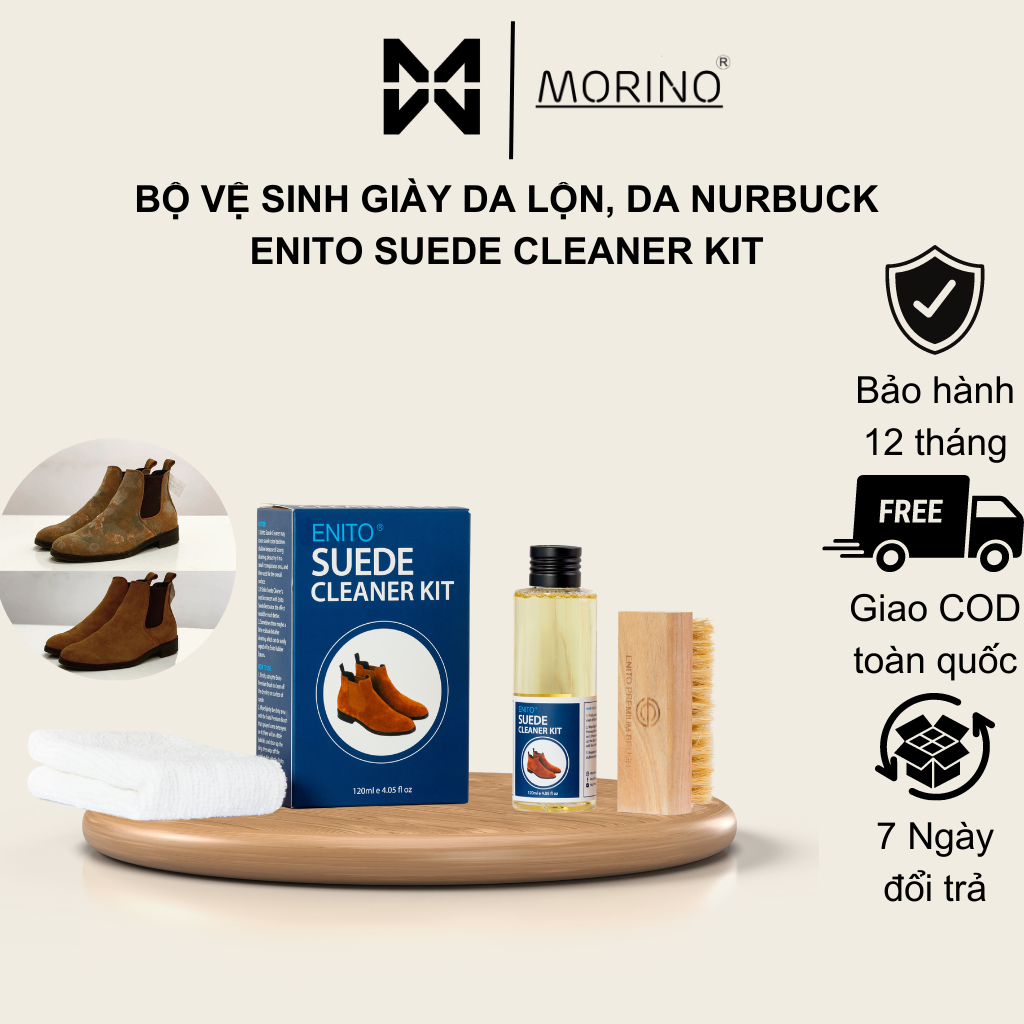 Enito Suede Cleaner Kit - เฉพาะทําความสะอาดรองเท้าหนังหนังกลับและนูบัค ได้อย่างง่ายดายที่บ้าน