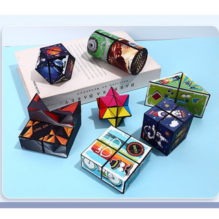 Rubik biến thể, Đồ chơi khối lập phương ma thuật Magic Cube - Rubik 3D thay đổi hình dáng Phát triển trí não cho bé