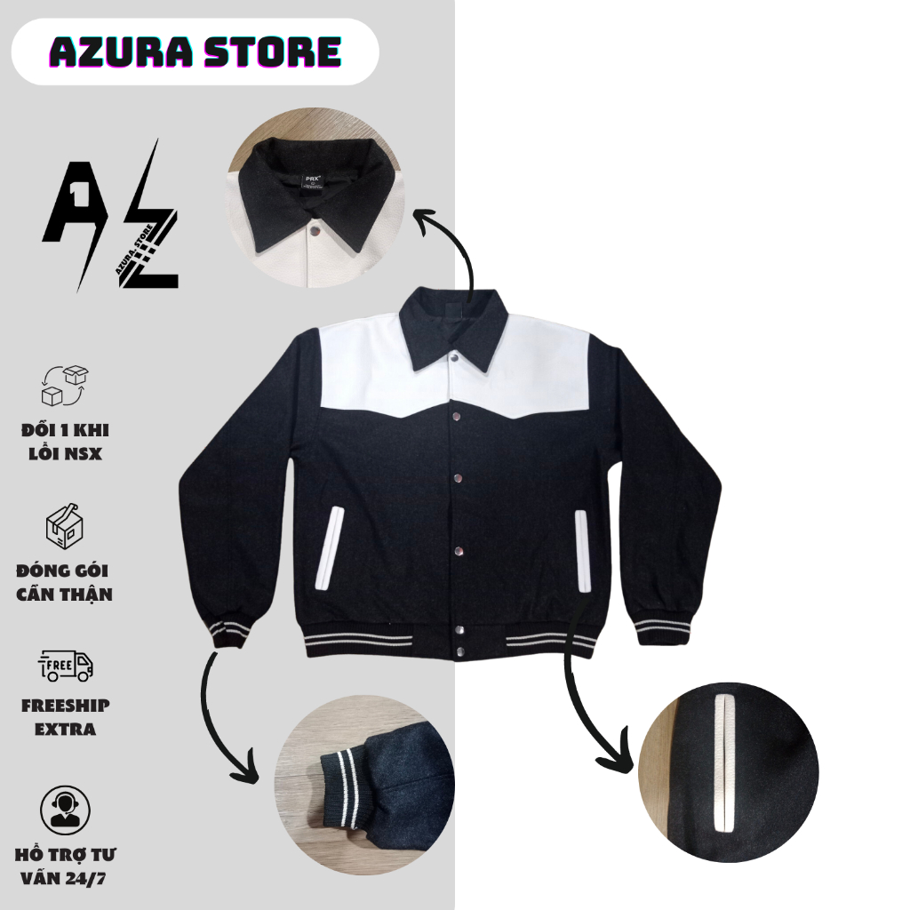 เสื้อแจ็คเก็ตหนัง 2 ชั้นแบบหนาคุณภาพดี Prx - ร้าน Azura