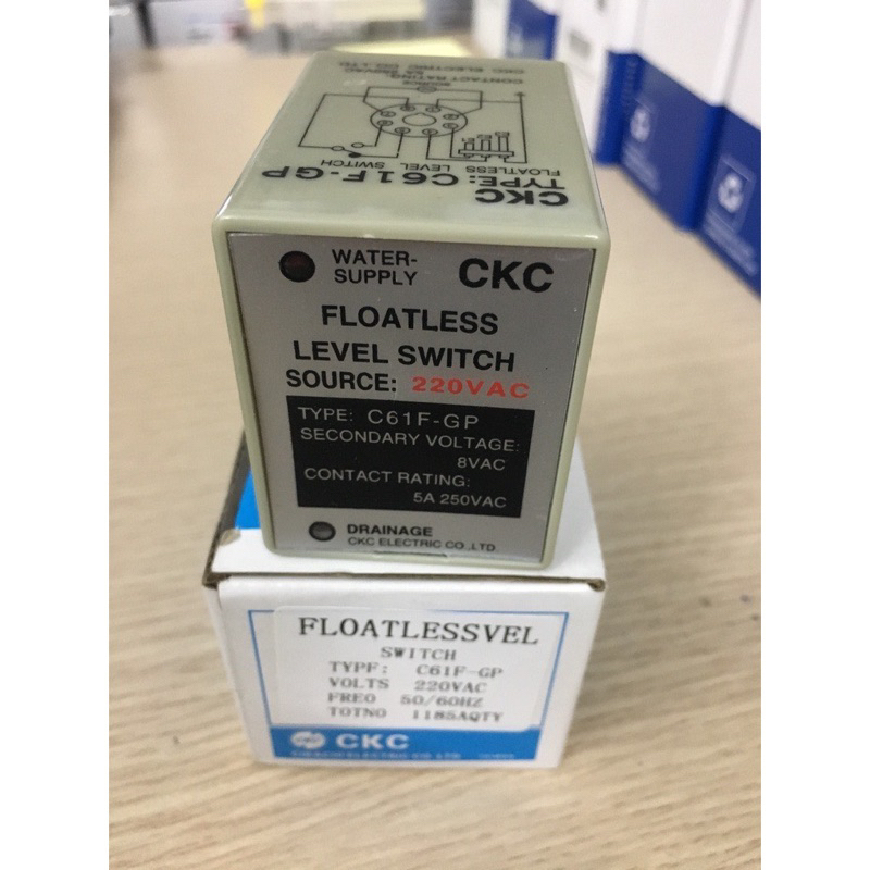 CKC C61F-GP, C61F รีเลย์ระดับน้ํา - รวมฐาน
