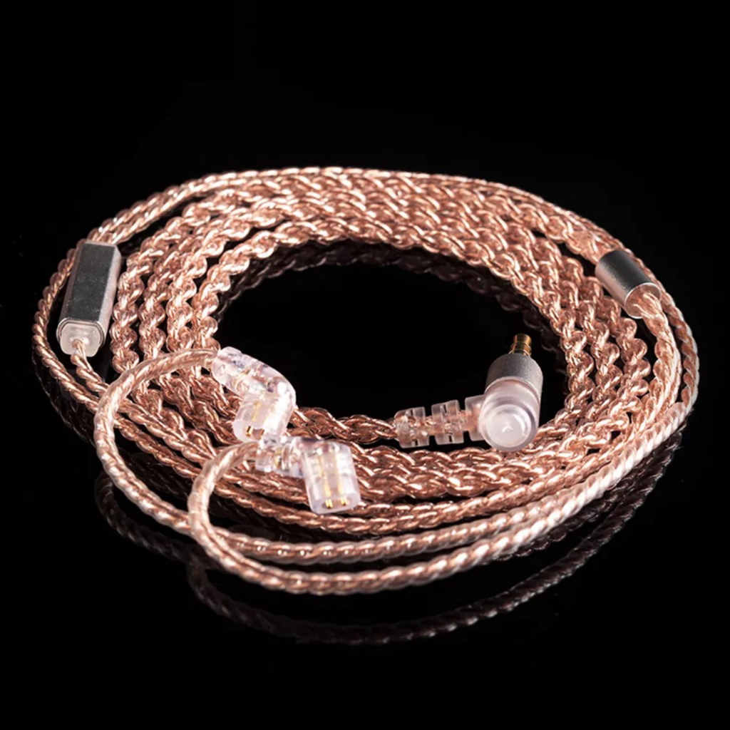 สายทองแดง QDC (KZ C) 4-core พร้อมไมโครโฟน KBEAR สําหรับ KZ, TRN, CCA,....