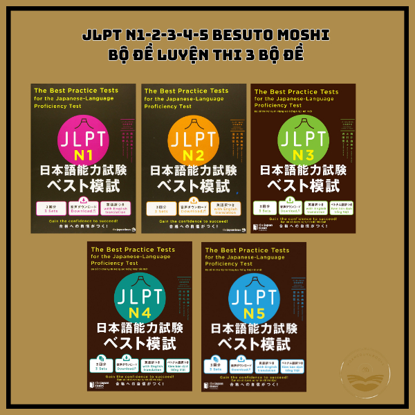 หนังสือญี่ปุ่น - ชุดเตรียมสอบ JLPT Besuto Moshi