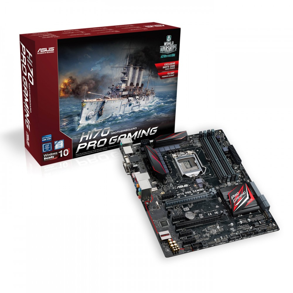 เมนบอร์ด Asus H170 - MAINBOARD ASUS H170 PRO GAMING ครบกล่อง