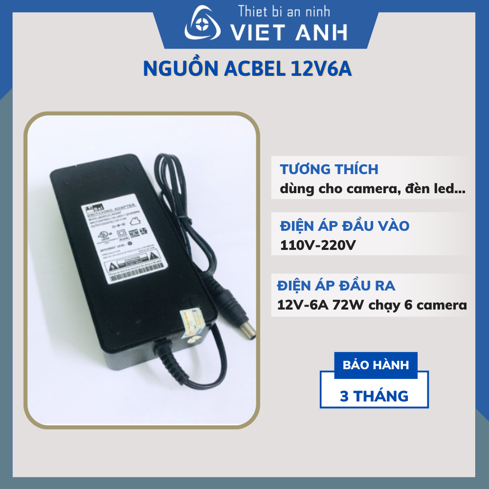 Acbel 12V6A, 12V6A แหล่งพลังงาน Acbel, 12V 6A Acbel, 12V-6A Acbel คุณภาพดี