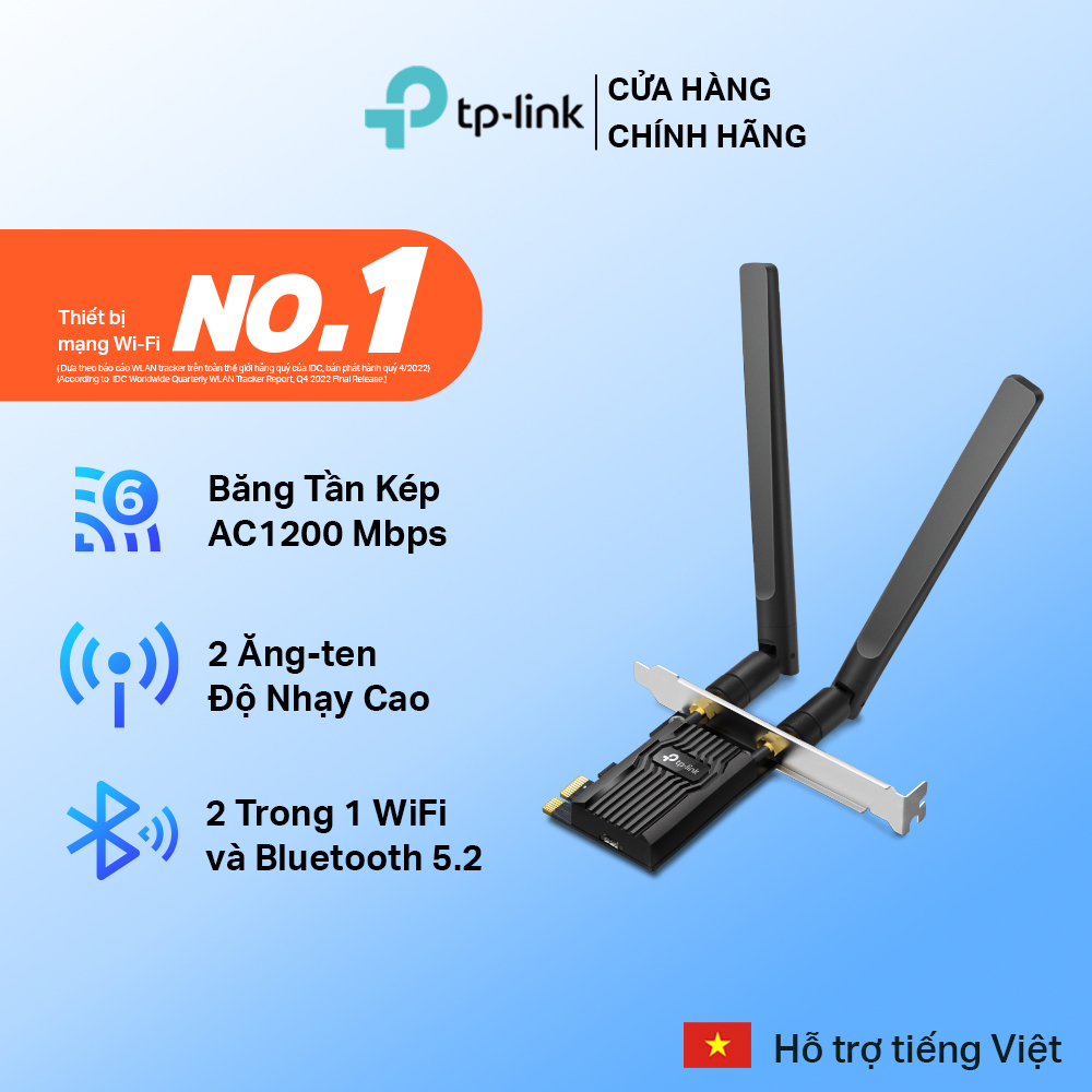TP-Link Archer TX20E PCIe Bluetooth 5.2 WiFi 6 AX1800 อะแดปเตอร์การ์ด WiFi