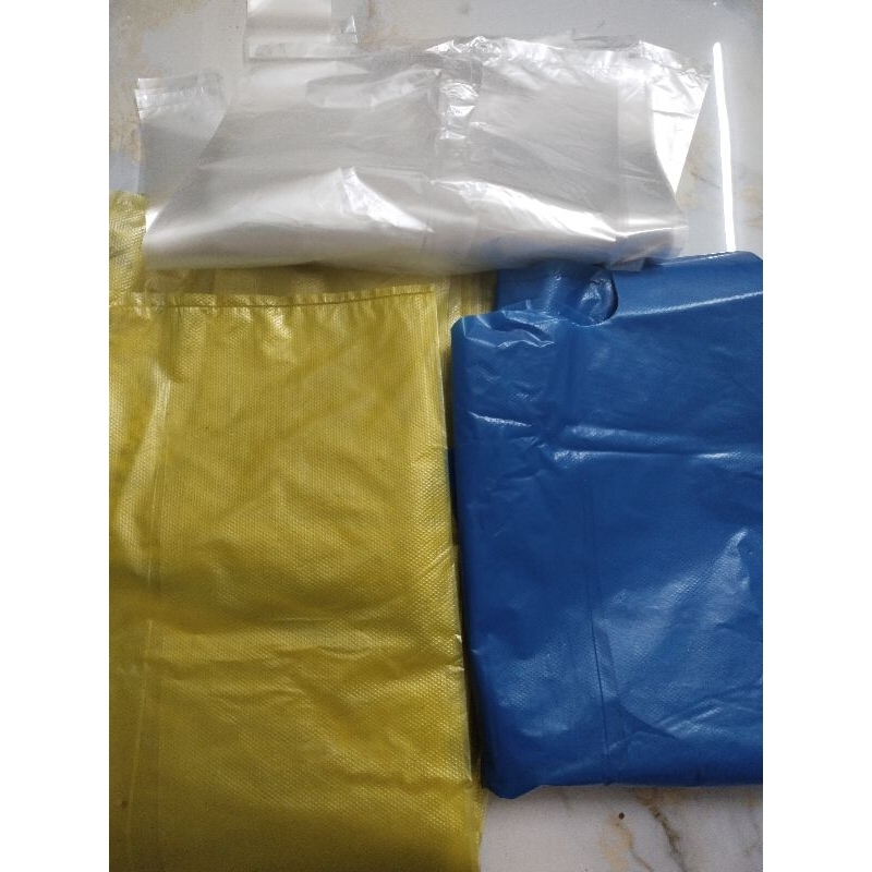 (DS) 1kg ถุงพลาสติกเหลือง ขาว น้ําเงิน ดํา 0.5kg, 1kg, 2kg, 3kg, 5kg, 10kg, 15kg, 20kg