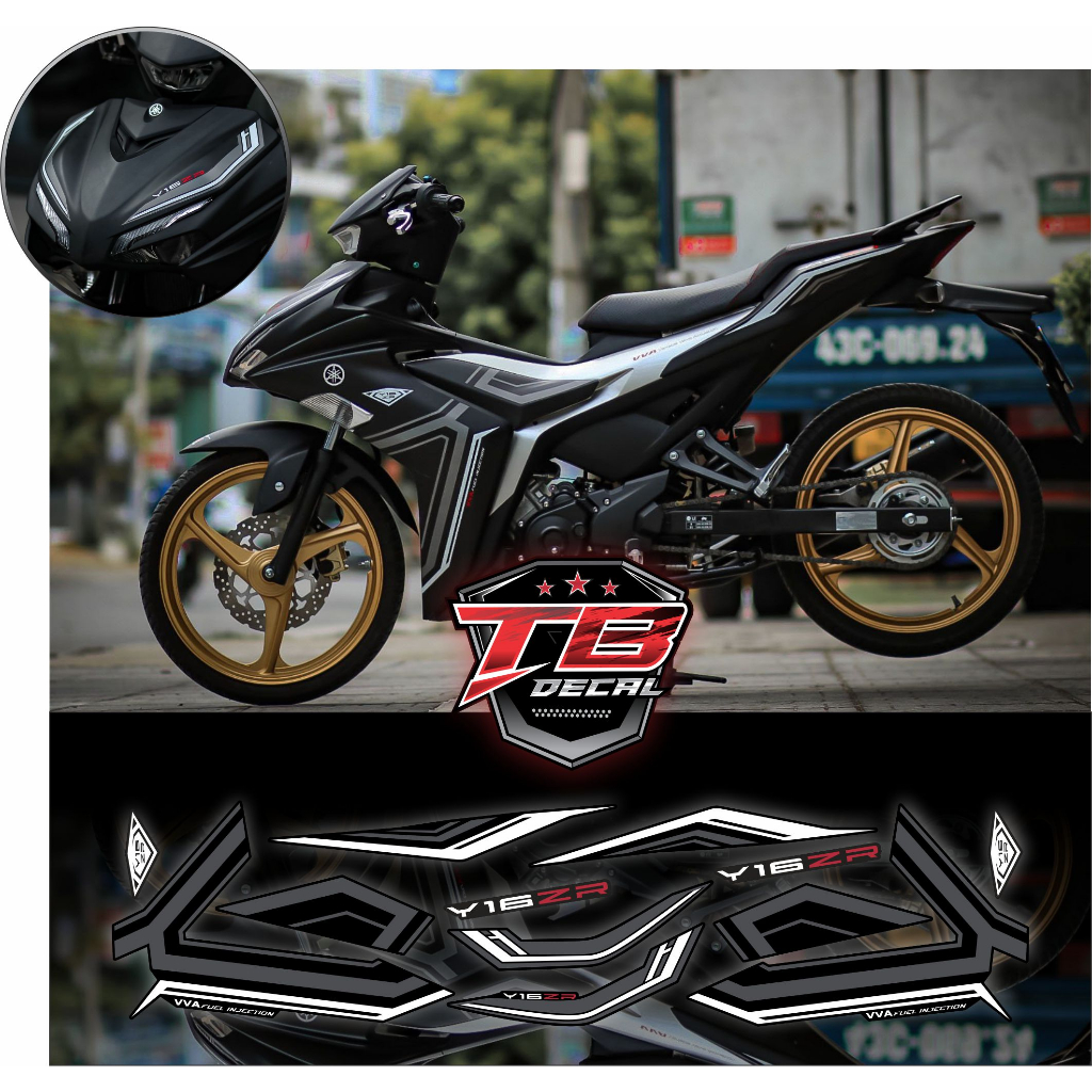แสตมป์ Exciter 155 สีดําด้าน รุ่น Y16ZR