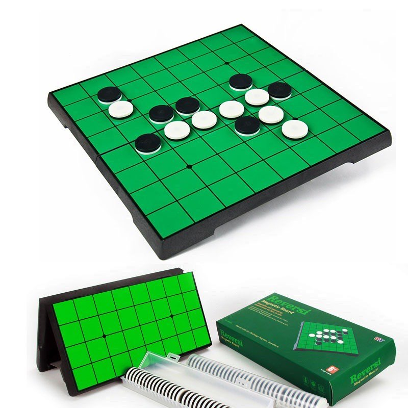 Flip Chess Set, Othello Chess, Premium Reversi Magnetic Chess | DC37 | เกมหมากรุกพลิกแม่เหล็กฝึกความ
