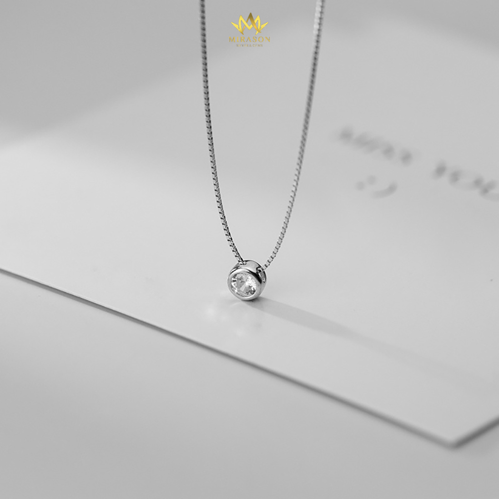 สร้อยคอเงินหินประกายหรูหรา S925 - MIRASON MDC101