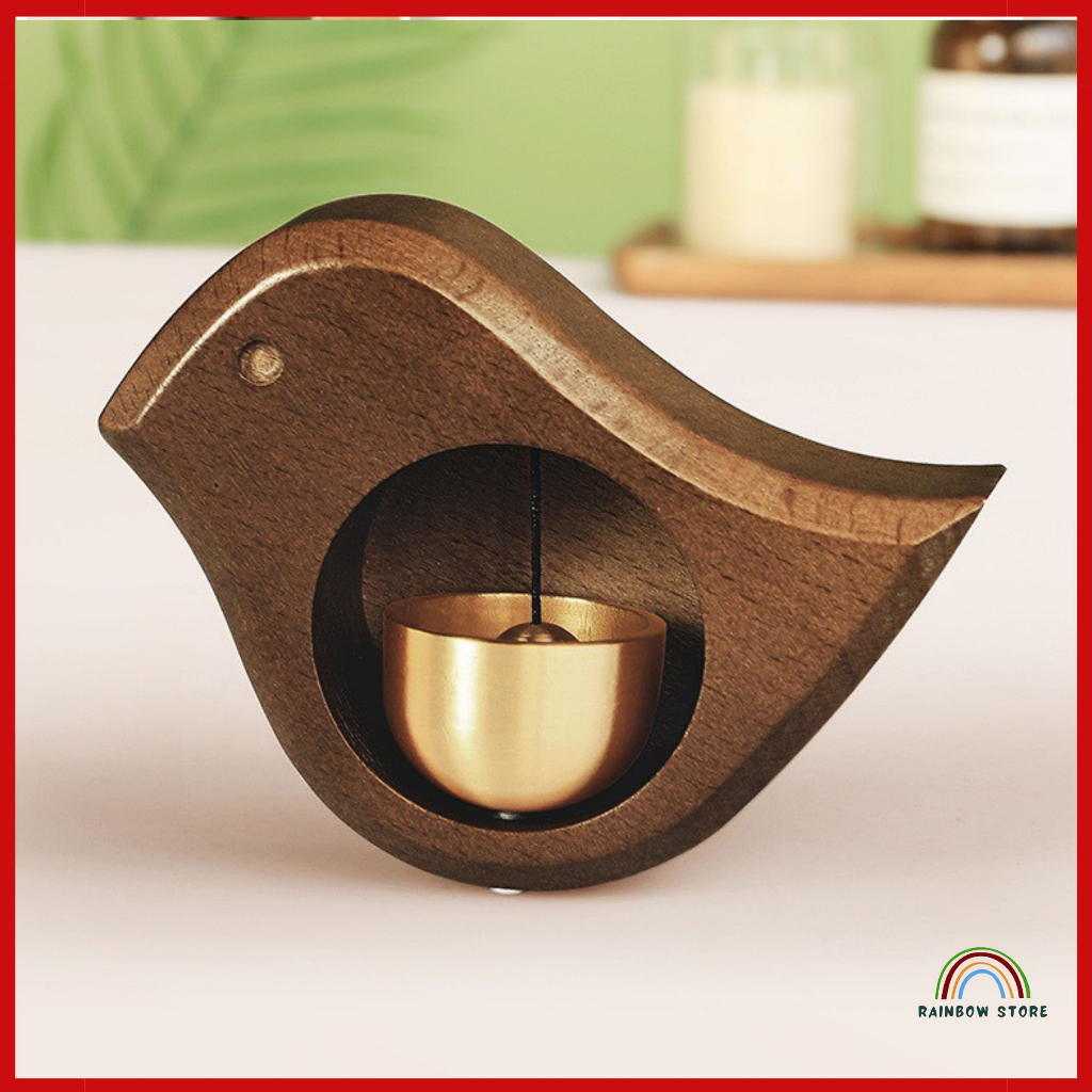 RB147.กระดิ่งลม-ออดไม้สไตล์ญี่ปุ่นพร้อมดีไซน์กะทัดรัดเรียบง่าย (RAINBOW STORE_อุปกรณ์เสริมของขวัญ)