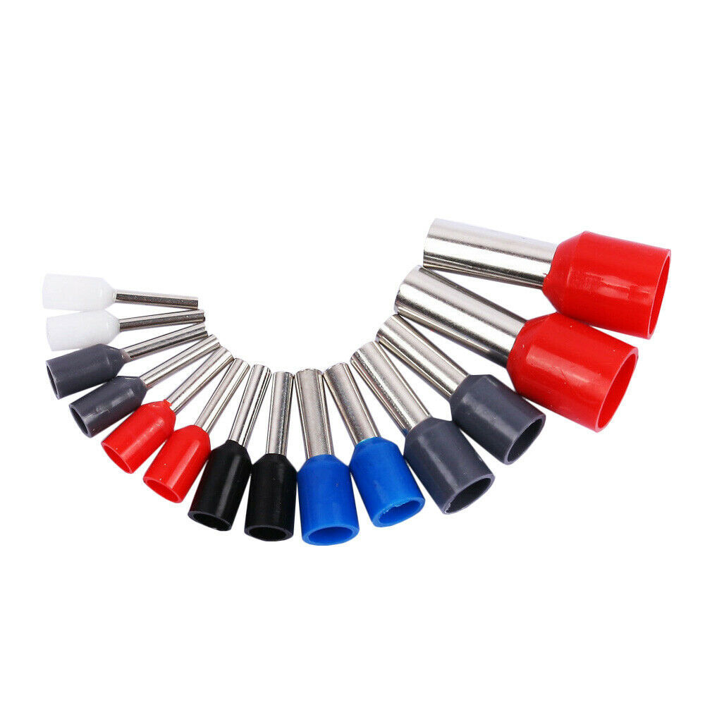 ถุงขั้วแบตเตอรี่เปล่า 100 ตัว ขั้วแบตเตอรี่ E สําหรับสายไฟ จาก 0.5mm2 - 10mm2 (VE0508, E7508, VE1008