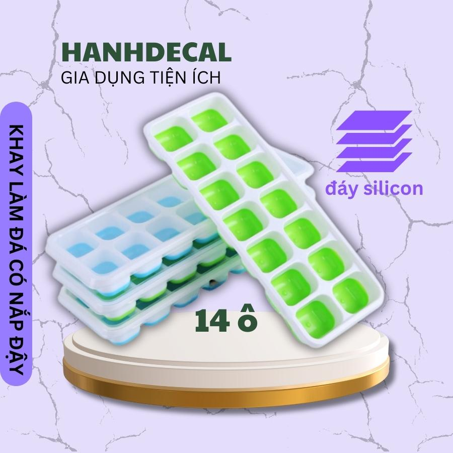 HANHDICAL1 ถาดทําน้ําแข็งไม่ติด 14 เซลล์พร้อมฝาปิด (KD14)