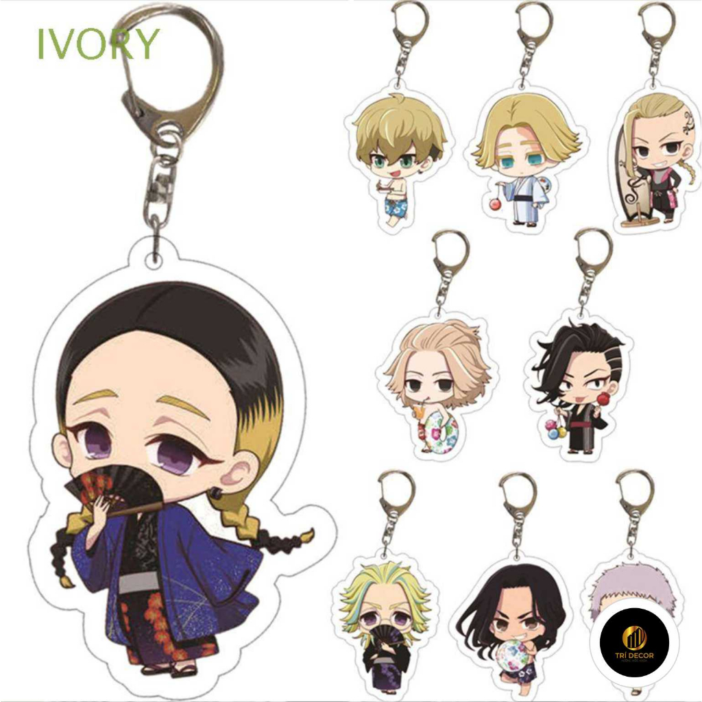 พวงกุญแจตัวละครอนิเมะ Tokyo Revengers พลาสติกสําหรับตกแต่ง