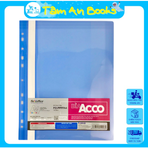 ฝาครอบพลาสติก Acom A4 Flexoffice FO-RFA4 ฝาครอบแฟ้มรายงาน (ชุด 2 ชิ้น)