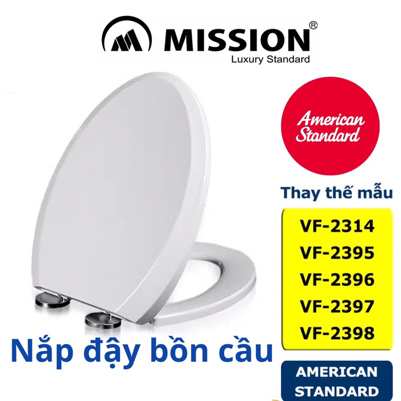 ฝาชักโครก American Standard - Mission,เปลี่ยนฝาชักโครก Winston,Winplus VF-2314, VF-2395, VF-2396, VF