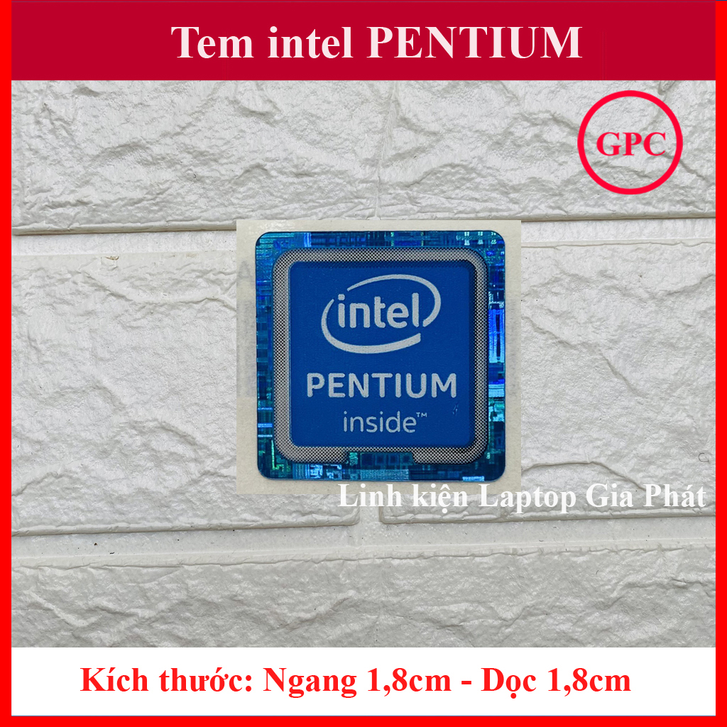 สติ๊กเกอร์ Intel PENTIUM สติ๊กเกอร์ตกแต่งสําหรับคอมพิวเตอร์และแล็ปท็อป