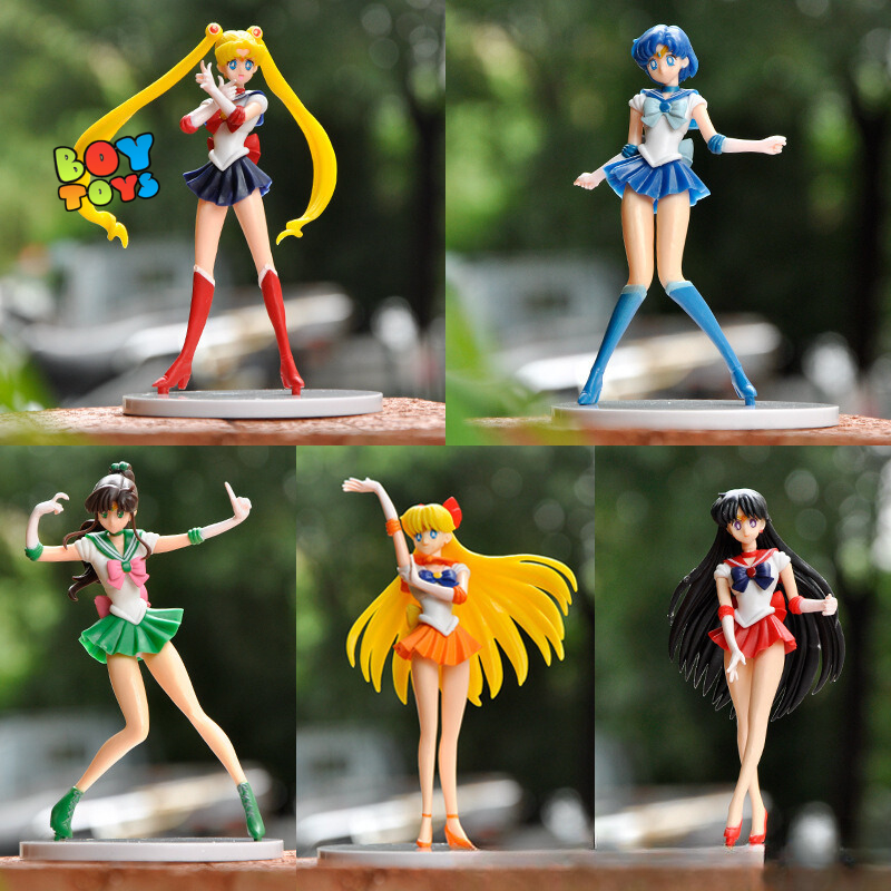 เซเลอร์มูน Usagi Rei Minako Ami Makoto 5 ฟิกเกอร์โมเดลตกแต่ง
