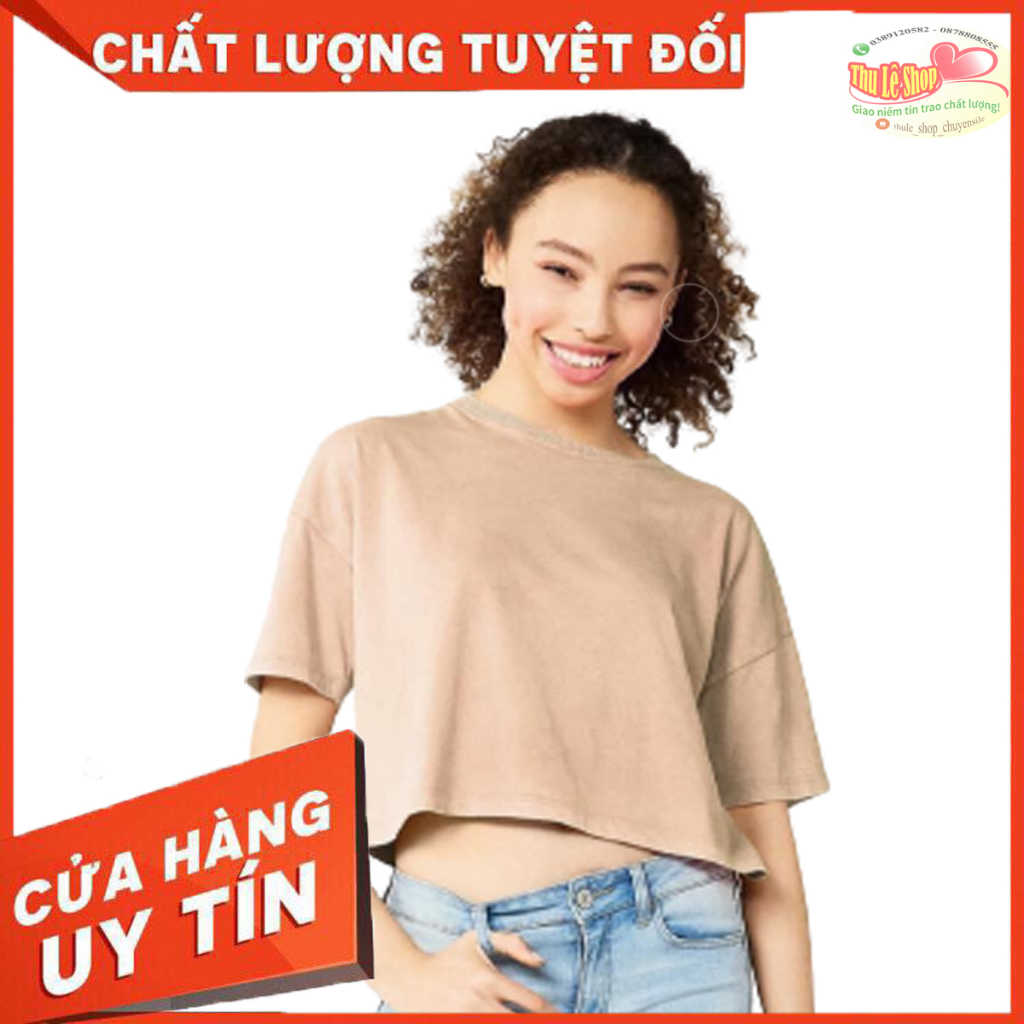 Combo เสื้อยืดเสื้อครอปผู้หญิง 3 SO ทําจากสุดเท่ ผ้าคอตตอนสวยมาก (งดเลือกสี)