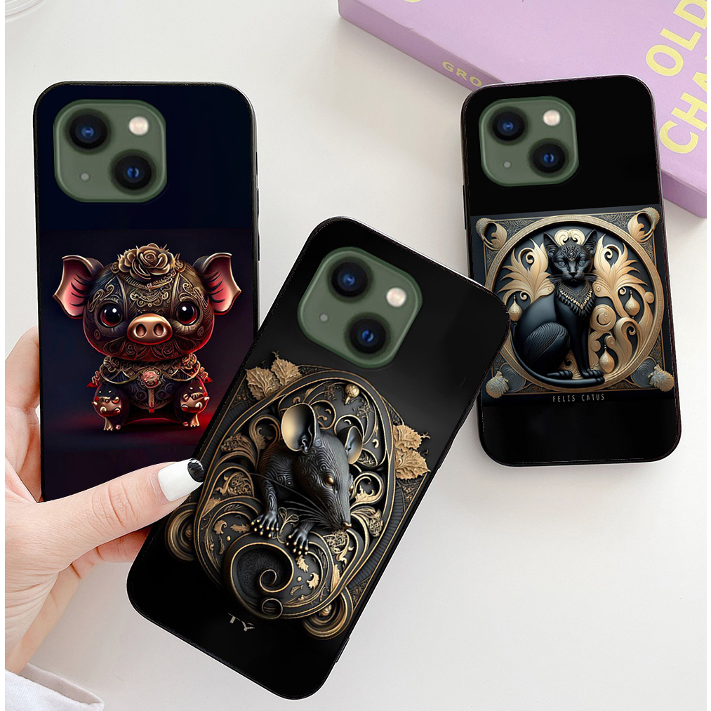 เคสสําหรับ Iphone 13 / ip 13 mini / ip 13 pro / ip13 pro max พร้อมพิมพ์สัตว์ราศีสุดเจ๋ง
