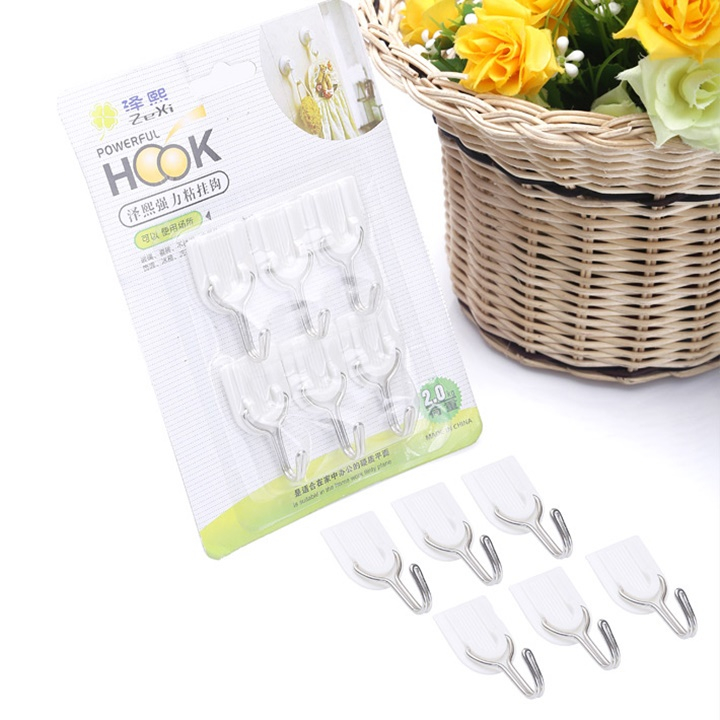 Combo of 8 ชุด - Combo of 6 2Kg Heavy-Duty Wall Hooks